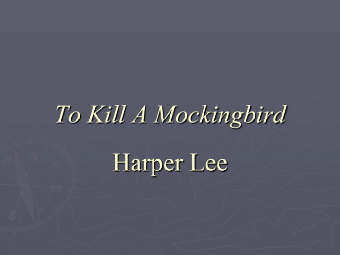 Aridity definition to kill a mockingbird