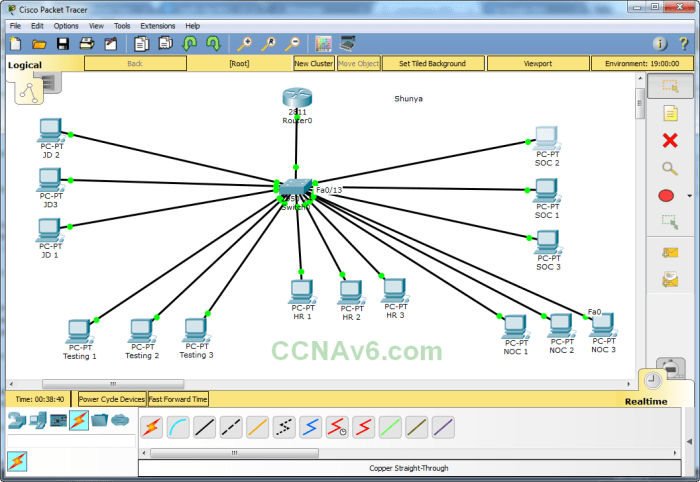 Simulation lab 8.1 module 08 subnets in cisco packet tracer